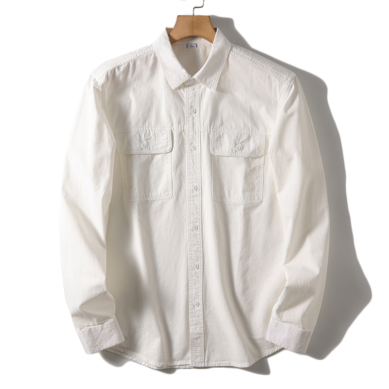 New Men's Business Fashion Cas - Oxford Cotton Casual Shirt Business ulasan dan harga