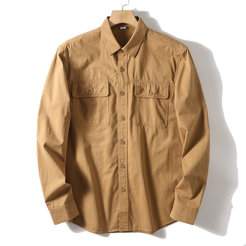 New Men's Business Fashion Cas - Oxford Cotton Casual Shirt Business ulasan dan harga