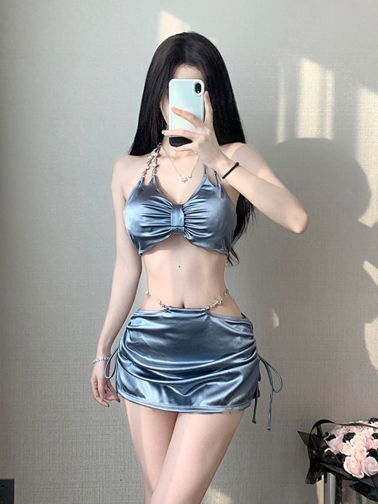 Women's Elegant Thin Strap Bik - Suits ulasan dan harga