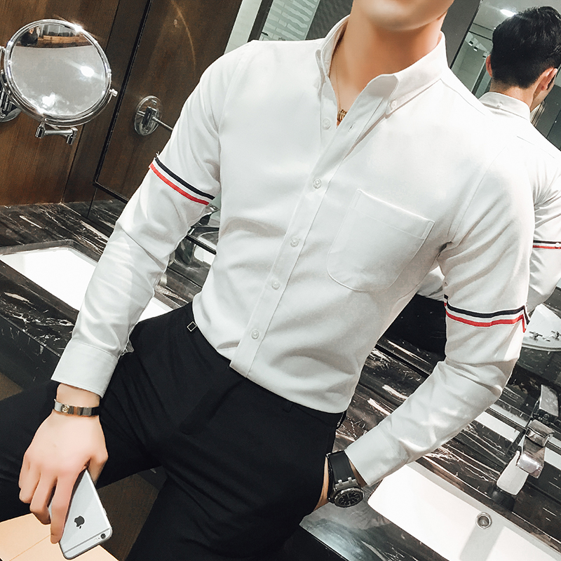 Men's shirt - Oxford cotton bl - Oxford Cotton Casual Shirt Business ulasan dan harga