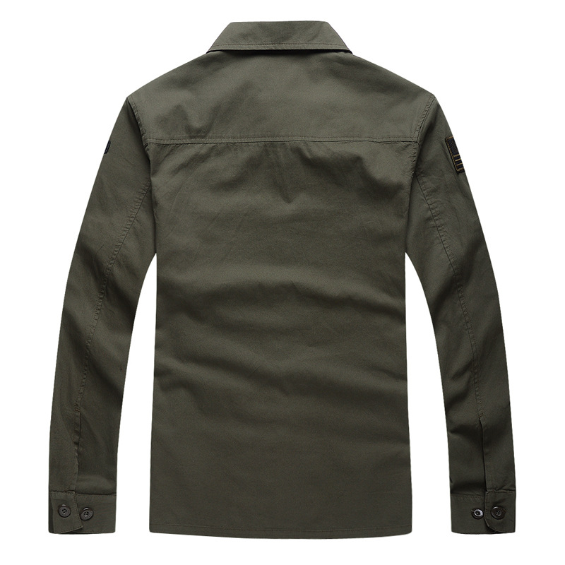 Men's Cotton Military Enthusia - Tactical Military Shirt Cargo ulasan dan harga