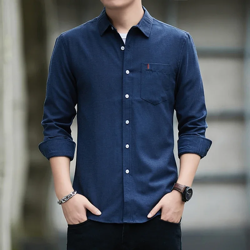 Sports Long Sleeved Jacket Men - Mens Linen Shirt Long Sleeve ulasan dan harga