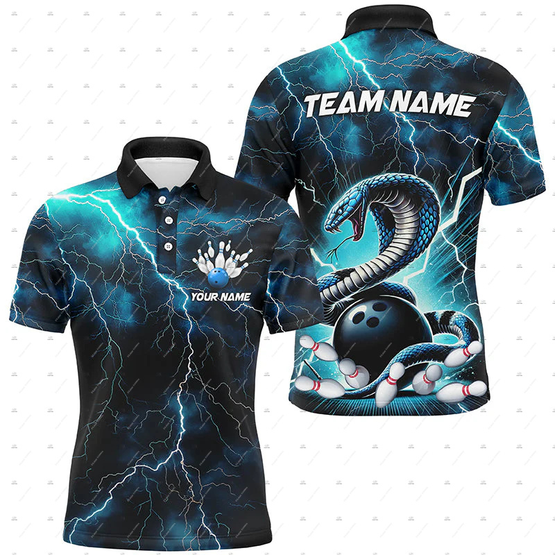 Custom Name Bowling Skull Flam - Short Sleeve Bowling Shirt Retro ulasan dan harga