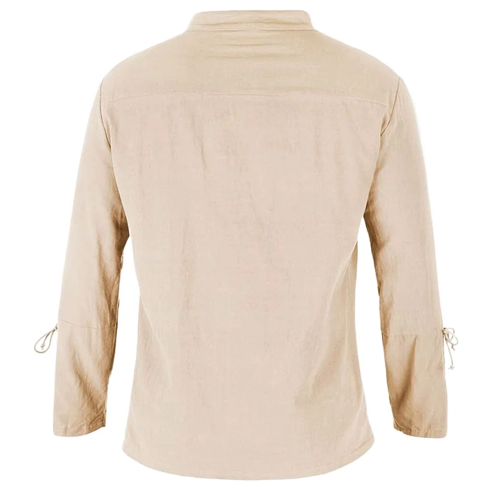 Men's Long Sleeve Shirts Lace  - Medieval Gothic Lace Up Pirate Shirt ulasan dan harga