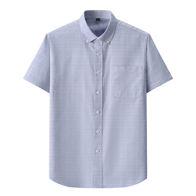 Summer High Quality 100% Cotto - Oxford Cotton Casual Shirt Business ulasan dan harga