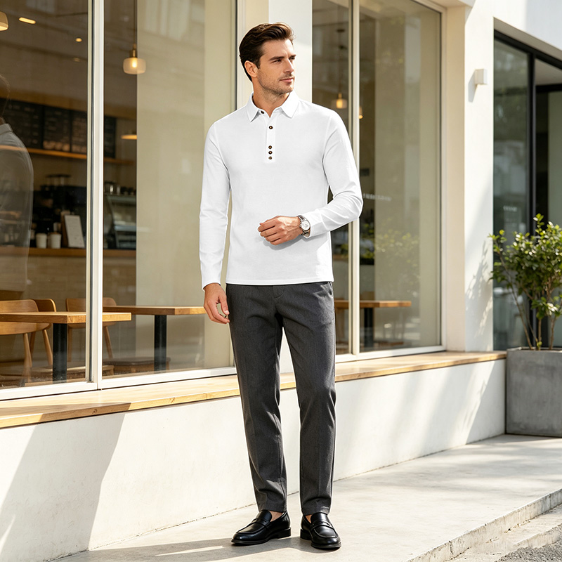 Men Cotton Linen Long Sleeve S - Mens Linen Shirt Long Sleeve ulasan dan harga