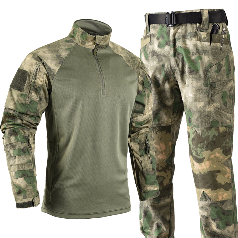Men's Tactical Combat Uniform  - Tactical Military Shirt Cargo ulasan dan harga