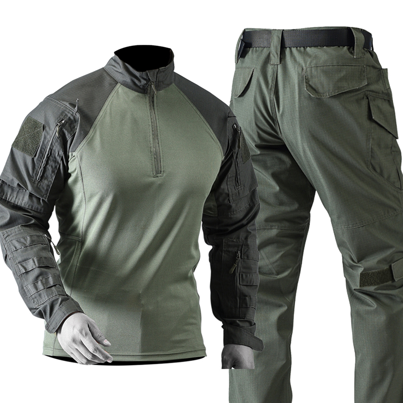 Men's Tactical Combat Uniform  - Tactical Military Shirt Cargo ulasan dan harga