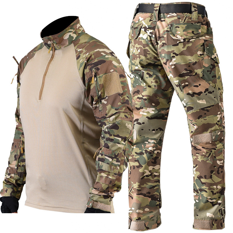 Men's Tactical Combat Uniform  - Tactical Military Shirt Cargo ulasan dan harga