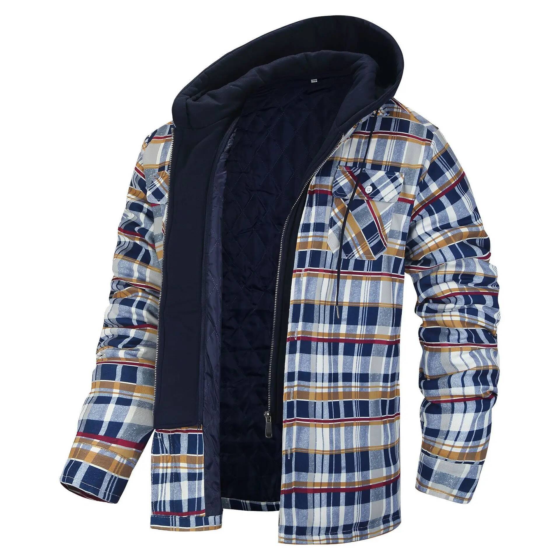 Winter Flannel Plaid Jacket Me - Flannel Plaid Shirt Heavy Weight ulasan dan harga