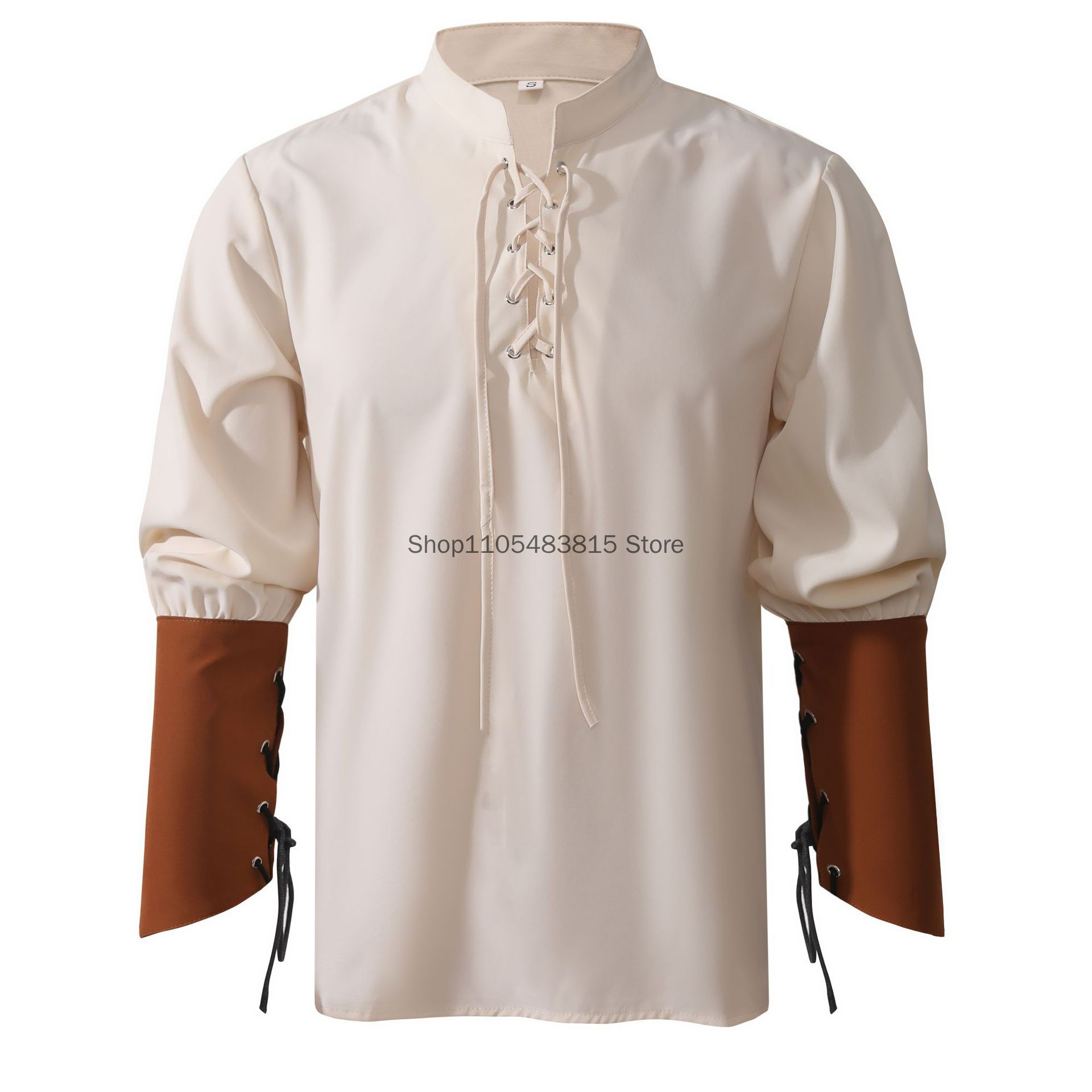 Pirate Shirt for Men - Medieva - Medieval Gothic Lace Up Pirate Shirt ulasan dan harga