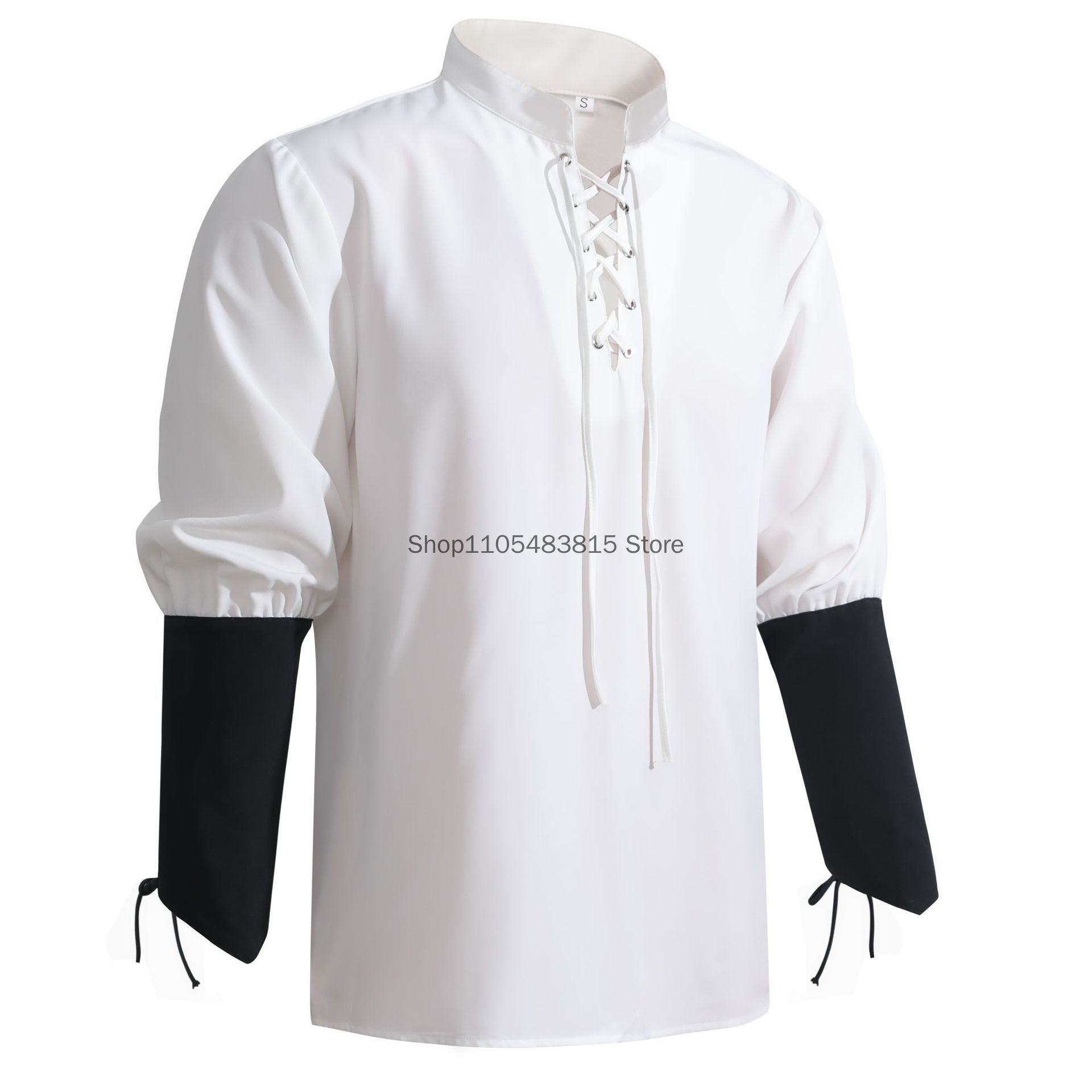Pirate Shirt for Men - Medieva - Medieval Gothic Lace Up Pirate Shirt ulasan dan harga