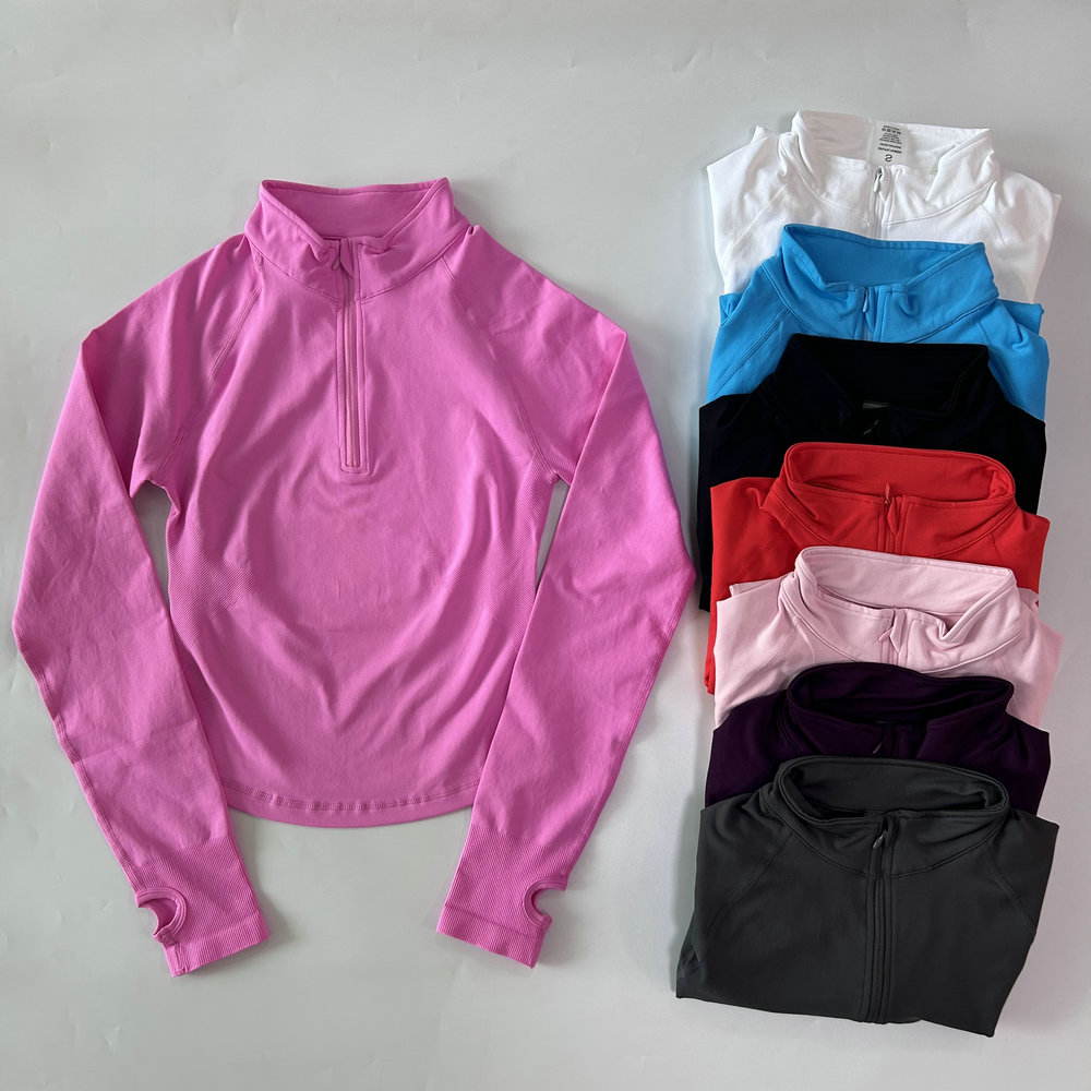 No Logo Yoga Jacket With Half  - Jackets ulasan dan harga