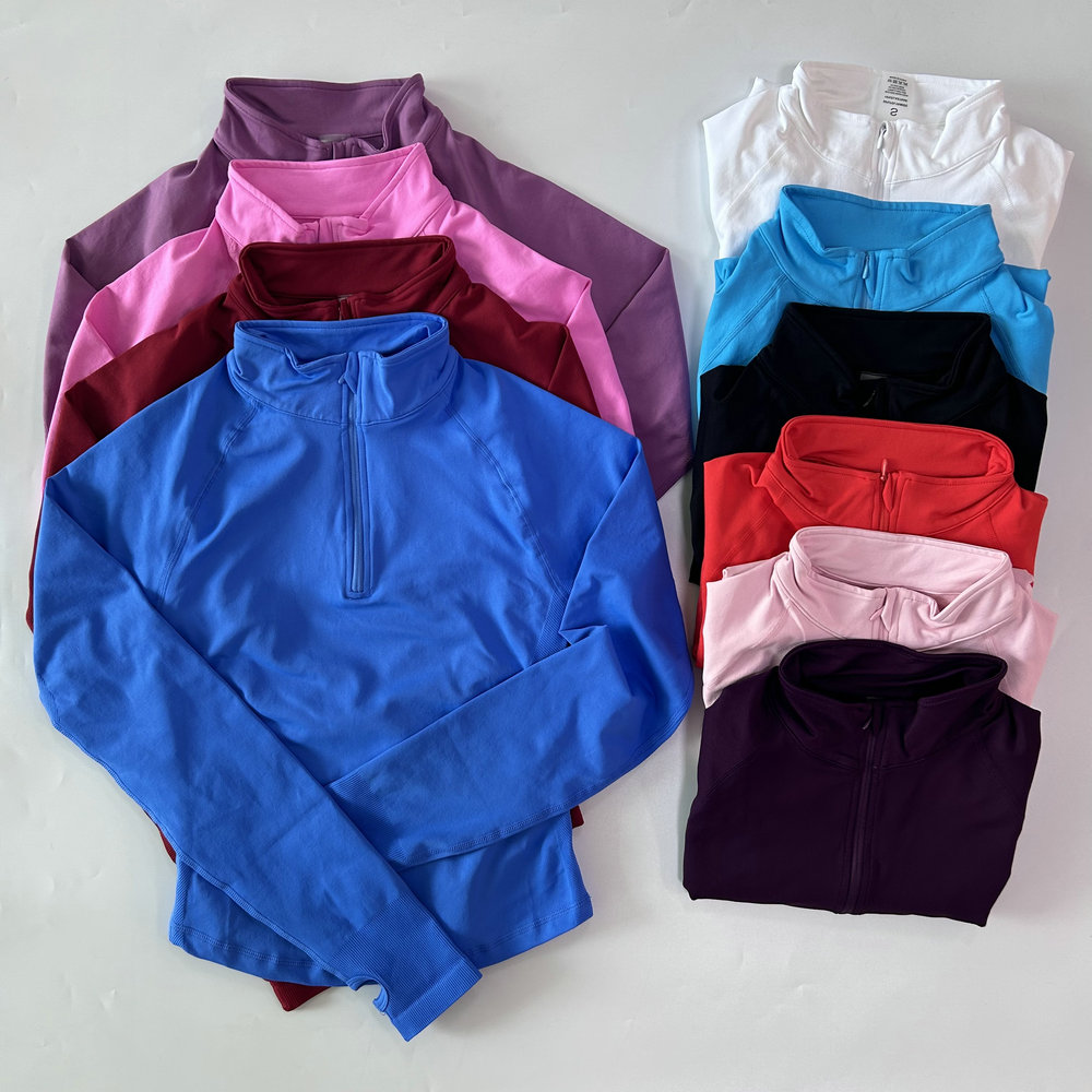 No Logo Yoga Jacket With Half  - Jackets ulasan dan harga