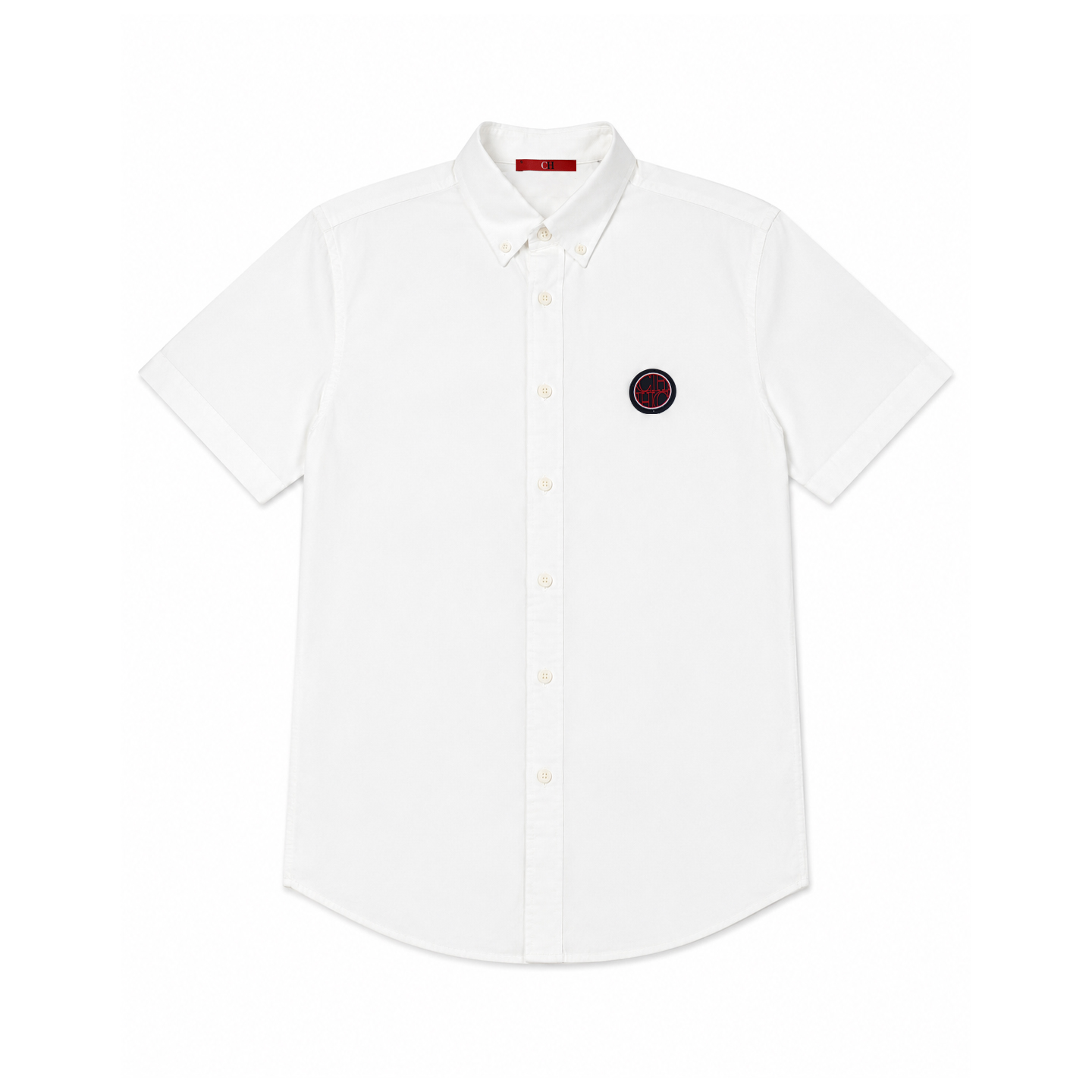 CH Men's White Oxford Short Sl - Oxford Cotton Casual Shirt Business ulasan dan harga