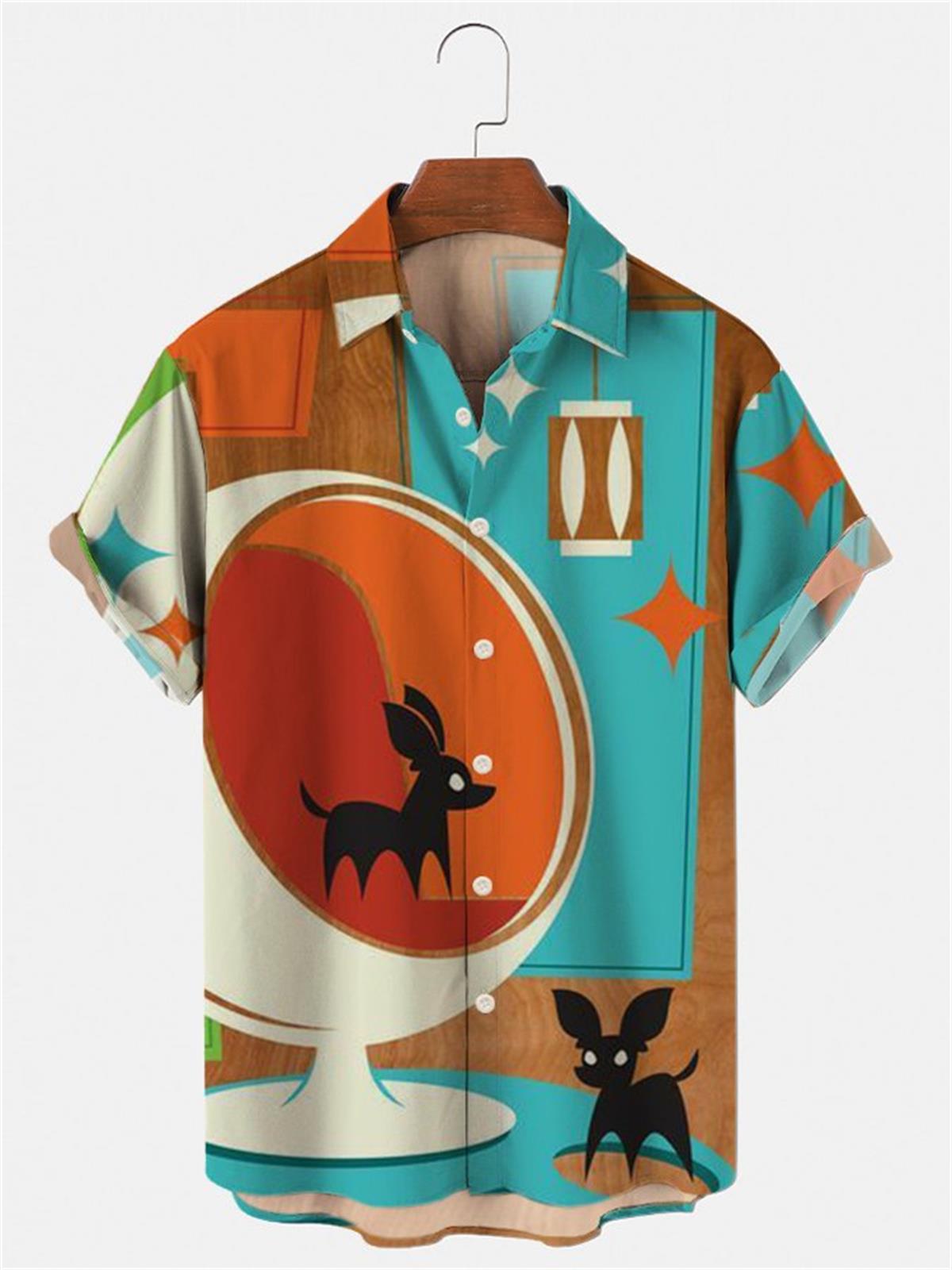 Men's Hawaiian T-Shirt, 3d Flo - Vintage Hawaiian Floral Shirt ulasan dan harga