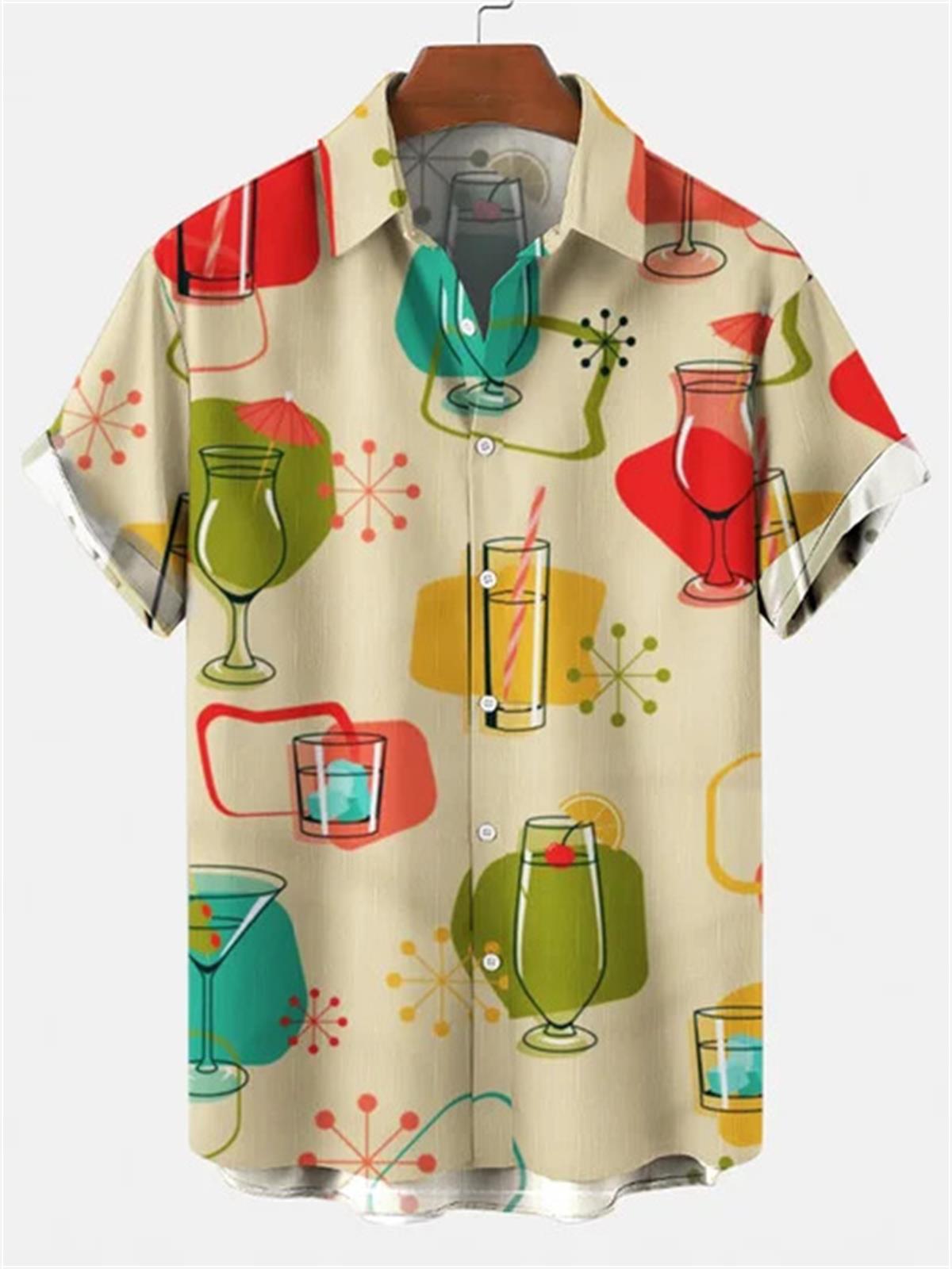 Men's Hawaiian T-Shirt, 3d Flo - Vintage Hawaiian Floral Shirt ulasan dan harga